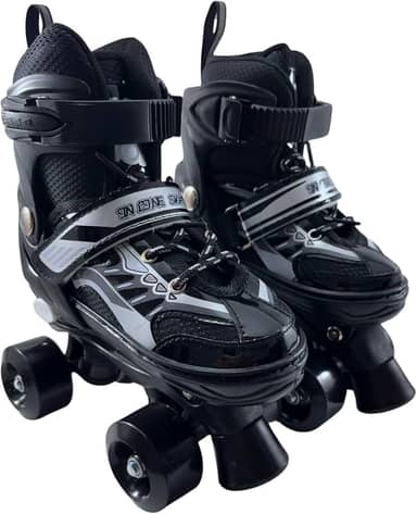 Patins Quad 4 Rodas Ajustável para Jovens e Adultos Iniciantes – Estilo Clássico Uso Interno ou Externo - Ideal para meninos e meninas