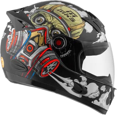 Capacete Fechado Mixs Helmets MX5 VÍrus Fosco Tam. 58 Bege 58