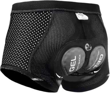 Shorts de ciclismo masculino 5D acolchoado gel, shorts de ciclismo MTB calças com design respirável, adsorvente