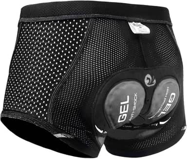 Shorts de ciclismo masculino 5D acolchoado gel, shorts de ciclismo MTB calças com design respirável, adsorvente