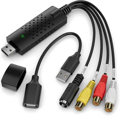 Conversor de Vídeo DigitPro: VHS, VCR, Mini DV, Hi8, DVD para MAC/PC, USB 2.0, RCA para USB, Compatível com NTSC, PAL