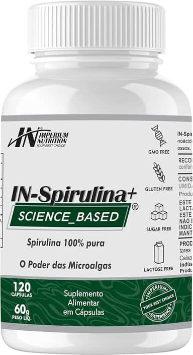 IN-Spirulina+ (Spirulina 120 Cápsulas) Imperium Nutrition