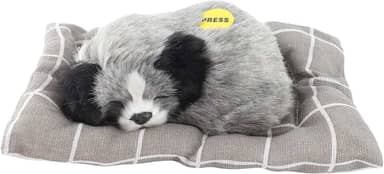 YOUTHINK Faça Som de Brinquedo de Cachorro Dormindo, Brinquedo de Pelúcia para Cachorro Com Almofada, Boneca de de Simulação Fofa para Crianças e Decoração de Casa (Husky)