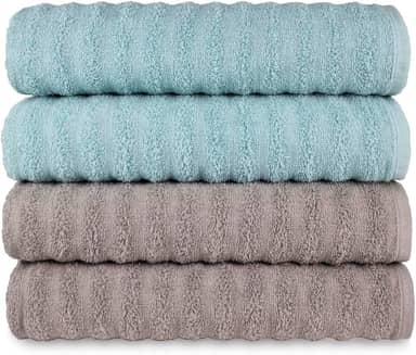 Kit 4 Toalhas Banho Banhão Gigante Super Absorção Macia - Ocean (KIT 6)