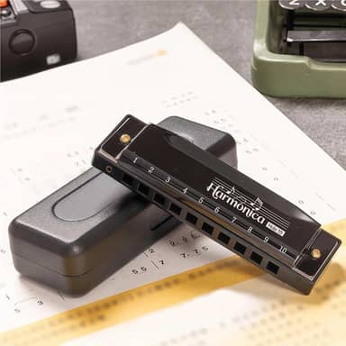 Gaita para adultos iniciantes 10 furos chave de gaita diatônica de C, chave C de órgão de boca de metal