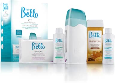 Depil Bella - Kit Completo Pré e Pós Depilação Sistema Roll-On 5 itens