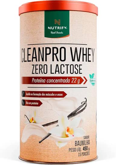 NT CLEANPRO WHEY ZERO LACTOSE SABOR BAUNILHA 450G