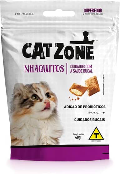 CAT ZONE PETISCOS NHAQUITOS - 40g