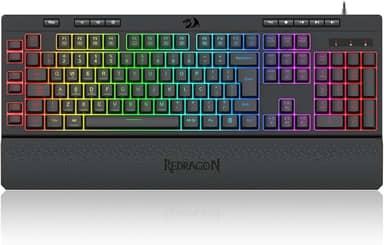 Teclado Gamer Membrana Redragon Shiva RGB V2 Preto K512RGB V2