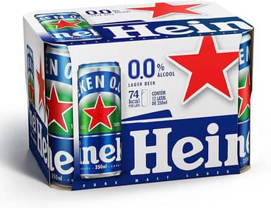 Heineken Cerveja Zero Lata 350ml Pack 12 Unidades