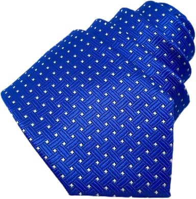 Gravata masculina skinny azul royal clássica para eventos formais com caixa de presente