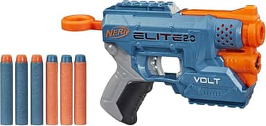 Nerf Elite 2.0 Volt SD-1 Lançador com mira luminosa, porta-dardos e 6 dardos de espuma, brinquedo para meninos e meninas, brinquedos de Natal para adolescentes e crianças acima de 8 anos