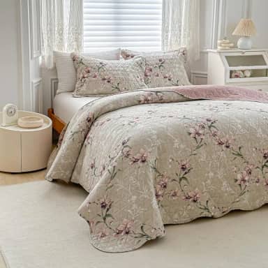 Kit Colcha King Bouti Cobre Leito Estampado 3 Peças Arabesco