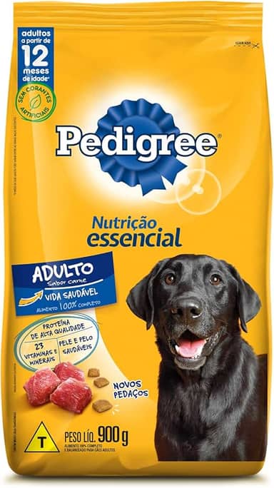 Ração Pedigree Nutrição Essencial Carne Para Cães Adultos 900 g