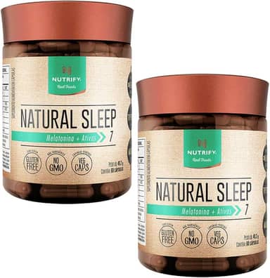 Kit 2X: Natural Sleep Nutrify 60 Cápsulas