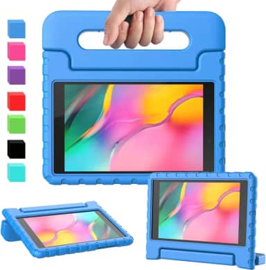 Capa Infantil Anti Impacto para Galaxy Tab A9 8,7'' SM-X110 SM-X115 2023, Azul, Evita Quedas, Solavancos e Arranhões