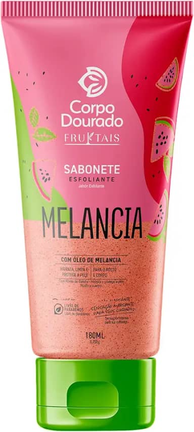 Corpo Dourado Sabonete Esfoliante | Revitalização e Maciez | Melancia 180ml