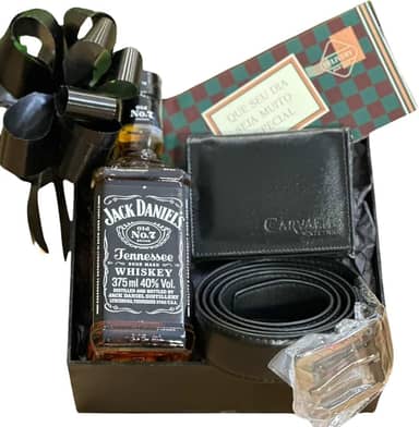 Cesta De Whisky Chocolate Presente Namorado Aniversario Pais