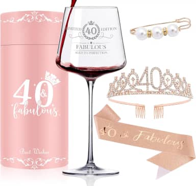 Presentes de aniversário de 40 anos para ela, presentes engraçados de aniversário de 2024 para mulheres, presentes de aniversário de 40 anos para mãe, ideias de presente de aniversário de 40