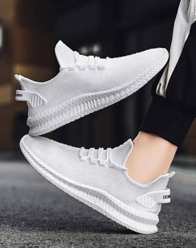 Tênis de corrida masculino leve e respirável