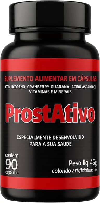 ProstAtivo 90 Cápsulas Próstata Inchada Dor Urinária Hiperplasia