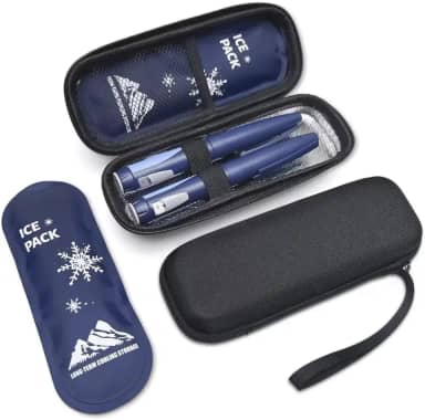 Estojo Térmico Gelo Reutilizável Medicamento Portátil Viagem