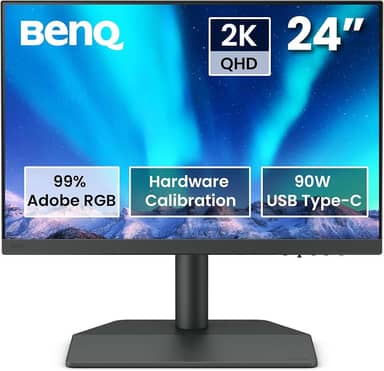 Monitor para Fotografia BenQ SW242Q 24.1" 2K Adobe RGB e conectividade USB - C