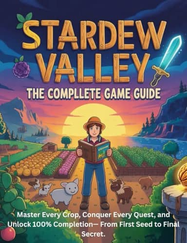 STARDEW VALLEY GAME GUIDE: Master Every Crop, Conquer Every Quest, and Unlock 100% Completion— From First Seed to Final Secret. (English Edition)