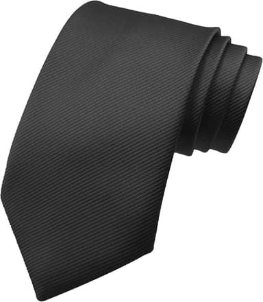 Gravatas masculinas de 8 cm cor sólida gravata masculina clássica de cor pura, gravatas pretas formais premium para homens