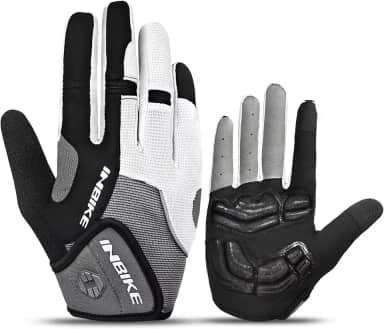 INBIKE Luvas de ciclismo de 5 mm com gel acolchoado e tela sensível ao toque MTB DH Road luva de dedo inteiro para homens e mulheres