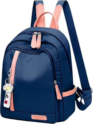 Mochila Feminina Escolar Trabalho Reforçada Bolsa Mulher Passeio Casual Ajustável Com Pingente