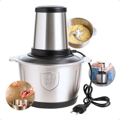 Processador Triturador Picador moedor de alimemto 2 litros em Inox Elétrico Carne Legumes vegetais 220 v 850w