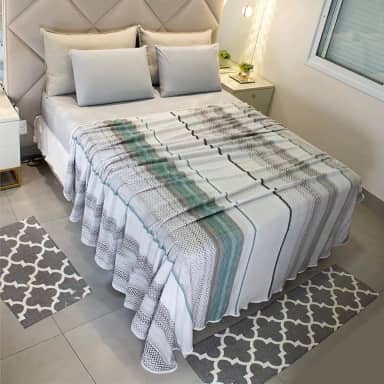 Lençol Sem Elástico Para Cobrir De Malha Queen Estampado cor:Modelo 5