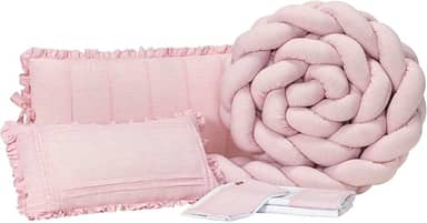 Kit Berco Slim Linho Rosa Mescla 06 Peças