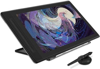 HUION Mesa digitalizadora Kamvas Pro 16 2.5K QHD com tela QLED Tablet gráfico totalmente laminado com caneta, tablet de arte digital de 15,6 polegadas compatível com Mac, PC, Android e Linux