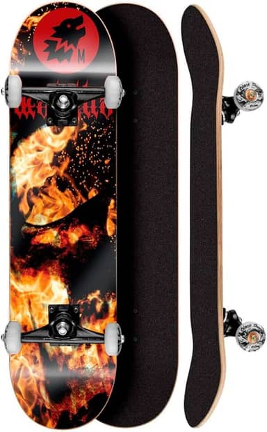 Skate Montado Shape Matilha 8.0 Black Darkfire