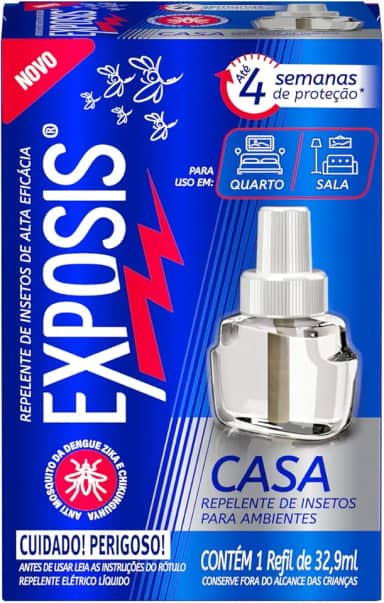 Exposis Casa, Repelente Eletrico Líquido, 1 Refil de 32,9ml
