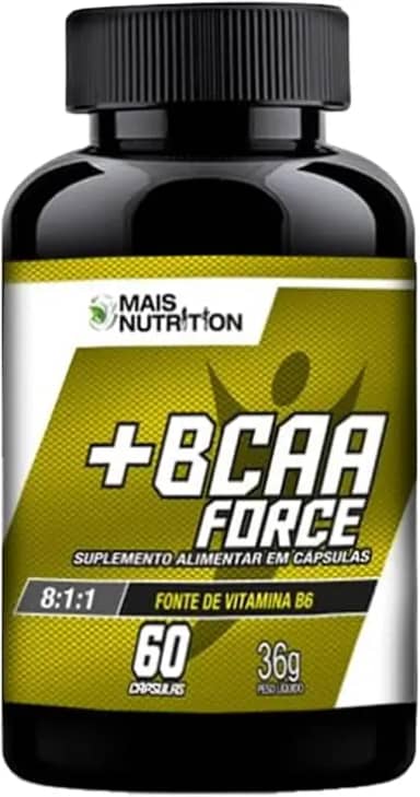 BCAA Force 8:1:1 60 capsulas Mais Nutrition Aminoacido