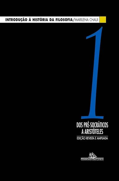 Introdução à história da filosofia, vol. 1