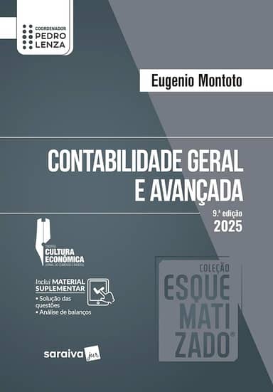 Coleção Esquematizado - Contabilidade Geral e Avançada - 9ª Edição 2025
