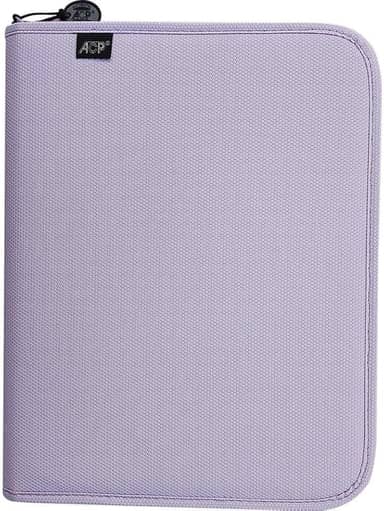 Fichário Escolar, Sweet, com Zíper, Lilás com Estojo + Divisórias, 96 Folhas, ACP