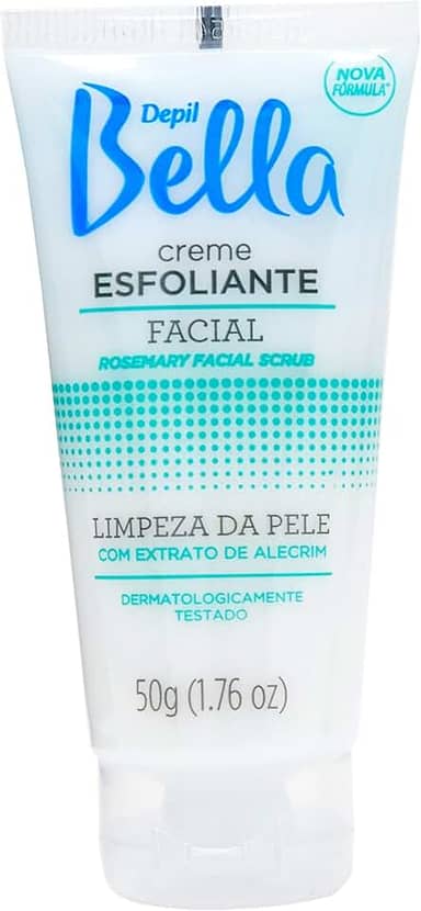 Creme Esfoliante Facial de Alecrim, Depil Bella, 50G