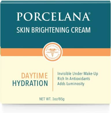 Porcelana Creme De Hidratação Diurna Para Rosto E Corpo [Fórmula Atualizada] - Atenua Manchas Escuras E Uniformiza O Tom Da Pele - Para Manchas Solares E Da Idade, Cicatrizes De Acne, Melasma E Desc