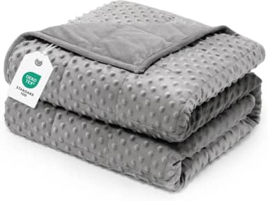 Wemore Cobertor ponderado de bolinhas para adultos Queen Size 6,8 kg, cobertor pesado macio e aconchegante para alívio do estresse e promoção do sono, cobertor respirável para todas as estações com