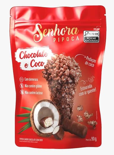 Pipoca Chocolate e Coco 90g