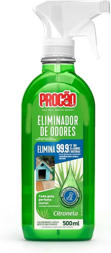 PROCÃO Eliminador De Odores Citronela 500 Ml Procão