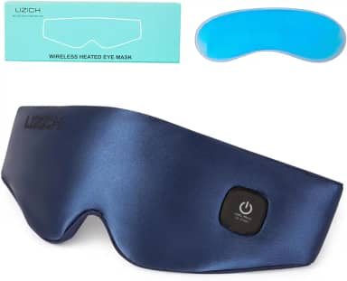 Máscara de Olhos Aquecida Sem Fio, Máscara de Compressa Quente 2 Em 1 para Olhos Secos, Compressa Quente para Pálpebras, Almofada de Aquecimento Elétrica para Os Olhos para Alívio de Mgd, Terço