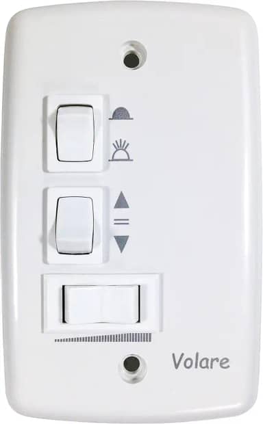 Chave Parede Ventilador Teto Volare 220V Alumínio Manual 1 Count