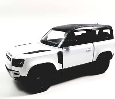 Kinsmart Land Rover Defender 90 Eggshell White 136 Scale Diecast SUV,SMALL