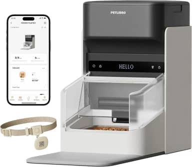 PETLIBRO Alimentador automático RFID para gatos, refeições pessoais ativadas por etiqueta de coleira, dispensador de comida para vários gatos Wi-Fi 5G para animais de estimação com diferentes dietas